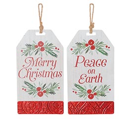 LARGE CHRISTMAS ORNAMENT TAG ASSORTMENT