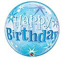 22&quot; PKG HAPPY BIRTHDAY BUBBLE BALLOON