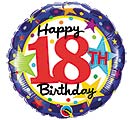 18&quot;PKG HBD 18TH BIRTHDAY STARS BALLOON