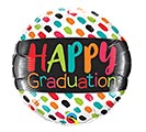 9&quot;INFLATED HAPPY GRADUATION BALLOON