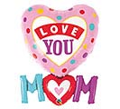 33&quot;PKG LOVE YOU M(HEARTM DOTS SHAPE