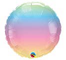 18&quot; PASTEL OMBRE ROUND BALLOON