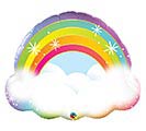 32&quot;PKG RAINBOW AND CLOUDS BALLOON