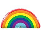 36&quot;PKG BRIGHT RAINBOW SHAPE BALLOON