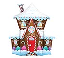 37&quot; PKG GINGERBREAD HOUSE BALLOON