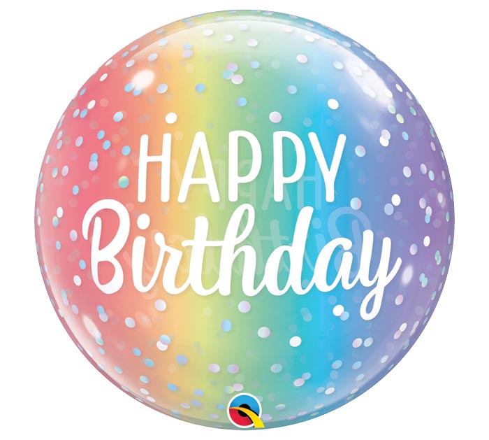 22/" Bubble Balloon Happy Birthday Party Gift Decoration Air//Helium NEW
