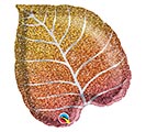 21&quot; FALL GLITTERGRAPHIC OMBRE LEAF