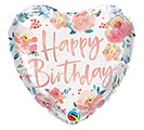 18&quot;PKG HBD WATERCOLOR ROSES ON HEART