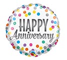 4&quot;INFLATED ANNIVERSARY CONFETTI DOTS