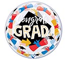 Related Product Image for 22&quot; PKG CONGRATS GRAD BUBBLE BALLOON 