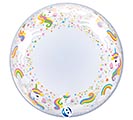 Related Product Image for 24&quot; PKG UNICORNS AND RAINBOWS BUBBLE 