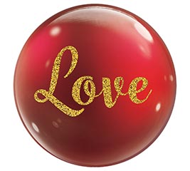 22&quot; PKG LOVE RED BUBBLE BALLOON