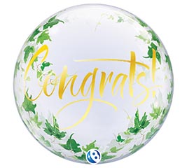 22&quot; PKG KYOKO CONGRATS IVY BUBBLE