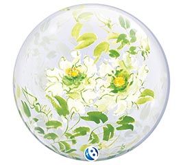 24" PKG DEC KYOKO WHITE ROSE BUBBLE