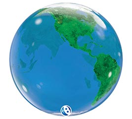 22" PKG GEN GLOBE BUBBLE BALLOON