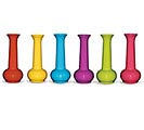 7 1/2&quot; BUD VASES IN ASSORTED COLORS