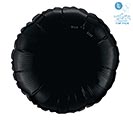 18&quot; SOLID BLACK ROUND BALLOON