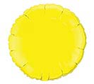 18&quot; SOLID YELLOW ROUND BALLOON