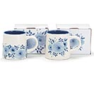 BLOOMS IN BLUE FLORAL ASSORTED MUGS