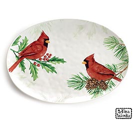 JOYFUL CARDINAL PLATTER