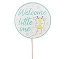 WELCOME LITTLE ONE WITH GIRAFFE PICK