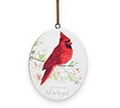 WITH YOU ALWAYS CARDINAL ORNAMENT