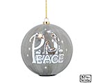 HOLY FAMILY PEACE PAPER MACHE ORNAMENT