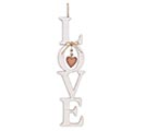 STACKED &quot;LOVE&quot; WALL HANGING WITH BEADS