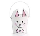 4&quot; BUNNY FACE WITH EARS PAIL