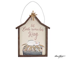 LET EARTH RECEIVE HER KING WALL HANGING