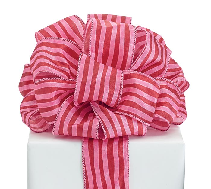 1 1/2 Scalloped Edge Wired Ribbon: Rose Pink - 1 Yard – Sugar