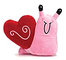 SMILING PINK AND RED SNAIL PLUSH