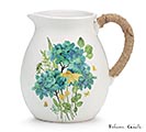 BLUE HYDRANGEA DECAL PITCHER
