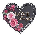 FOREVER  ALWAYS WOODEN HEART WALL HANG