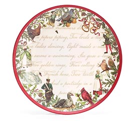 12 DAYS OF CHRISTMAS MELAMINE PLATE