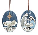 HOLY FAMILY AND JESUS ORNAMENT