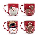 COOKIE POUCH CHRISTMAS CHARACTER MUGS