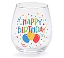 Related Product Image for WINE GLASS STEMLESS HAPPY BIRTHDAY 