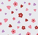 Related Product Image for HEARTS AND FLOWERS ON CLEAR CELLO SHEET 