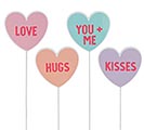 Related Product Image for ASTD CANDY HEART PICKS WITH MESSAGES 