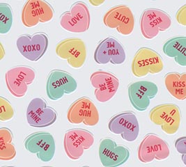 HEARTFELT LOVE CANDY HEART CELLO SHEET