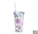 Related Product Image for TRAVEL CUP WITH FLOWERS AND BUTTERFLIES 