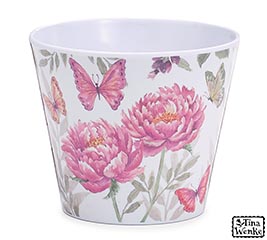 4&quot; BLOOM  FLUTTER MELAMINE POT COVER