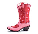Related Product Image for PINK/RED WITH HEARTS ON BOOT SHAPE VASE 