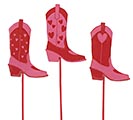 Related Product Image for ASTD VALENTINE COWBOY BOOT WOODEN PICK 