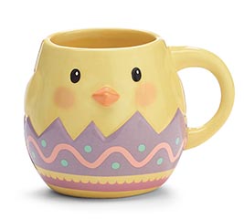 SLIGHTLY RAISED DECAL CHICK MUG