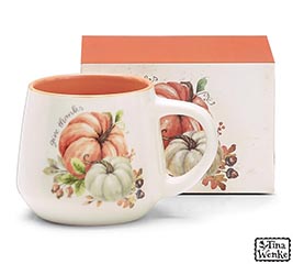 GIVE THANKS WITH PUMPKINS MUG