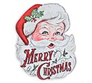 Related Product Image for SANTA FACE WALL HANGING OR WREATH INSERT 