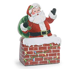SANTA IN CHIMNEY PAPER CANDY BOX