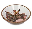 Related Product Image for FESTIVE FARM MANGO WOOD BOWL 